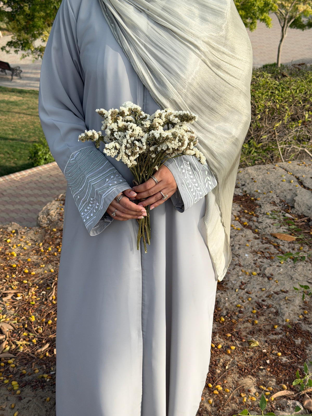 Grey Muse Abaya