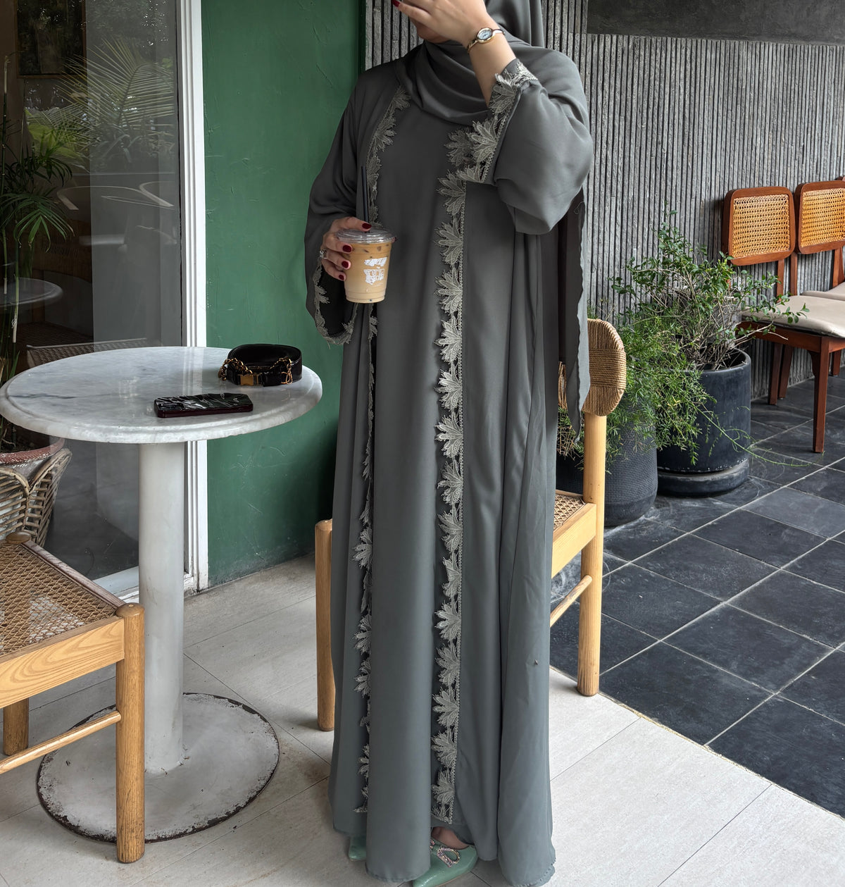 Sage Green Abaya